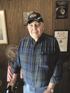 Holyoke Soldiers’ Home resident Ted Dickson says he is grateful to be surrounded by other people who served. 