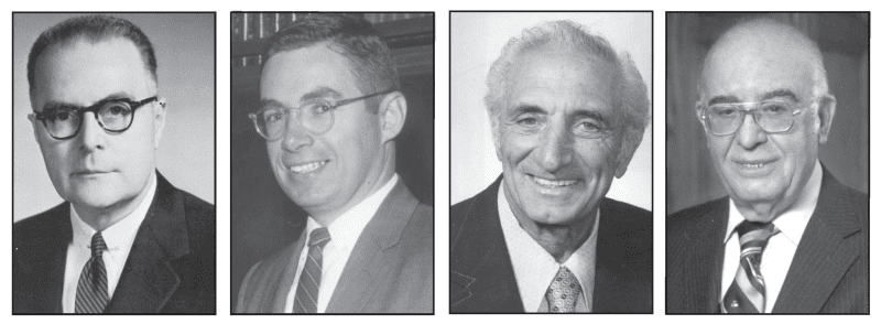 Left to Right: Edmond P. Garvey; Charles V. Ryan; Anthony M. Scibelli; Joseph J. Deliso, Sr.