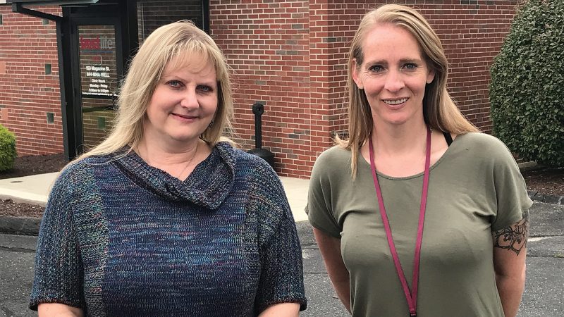 MHA’s Alane Burgess (left) and Kristy Navarro