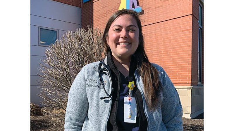 Dr. Taylor Bates is happy she landed at Baystate